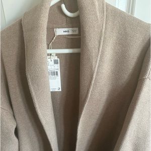 Mango Oversized knitted coat with pockets